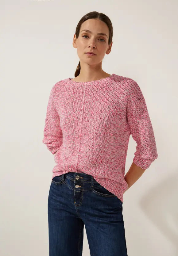 302410- Pink Knitted Jumper - Street One