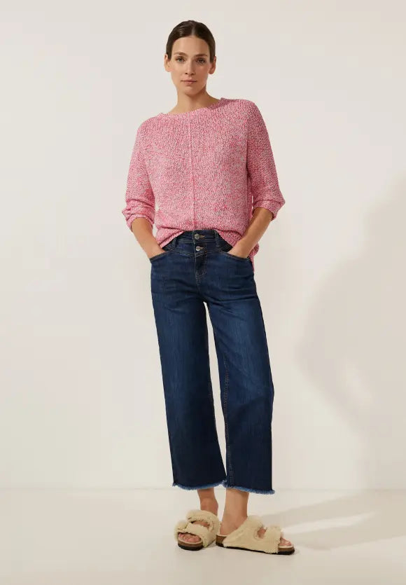 302410- Pink Knitted Jumper - Street One