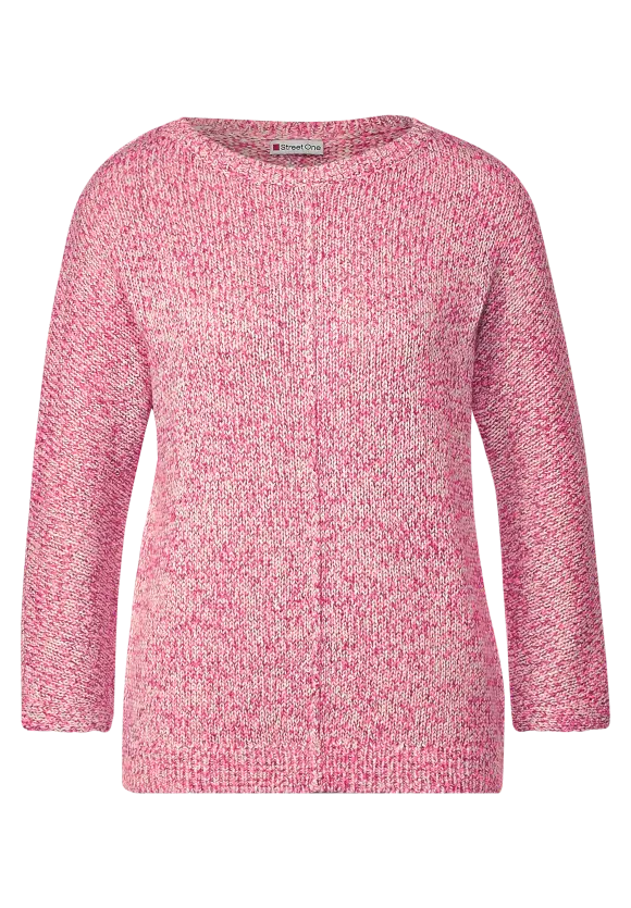 302410- Pink Knitted Jumper - Street One