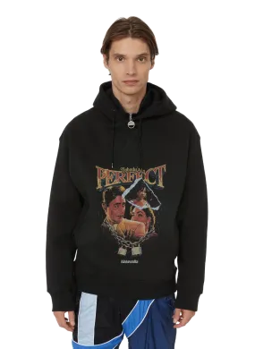 AHLUWALIA  Printed hoodie - Black