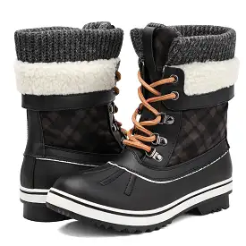 Aleader Women's Fashion Waterproof Winter Snow Boots