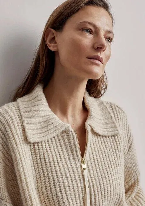 Amelia Half Zip Knit Sweater