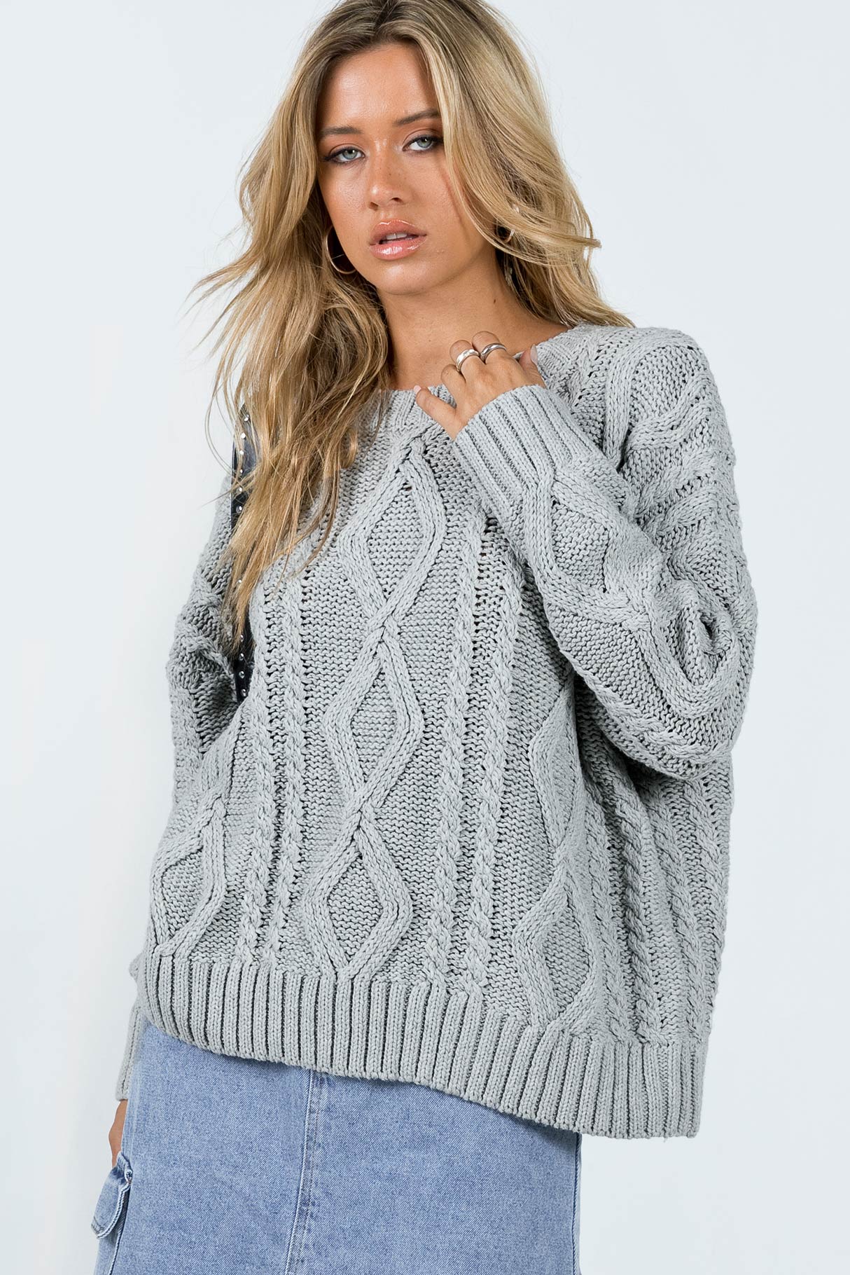 Anaya Oversized Sweater Grey