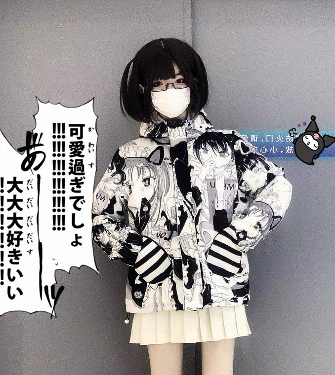 Anime puff jacket coat