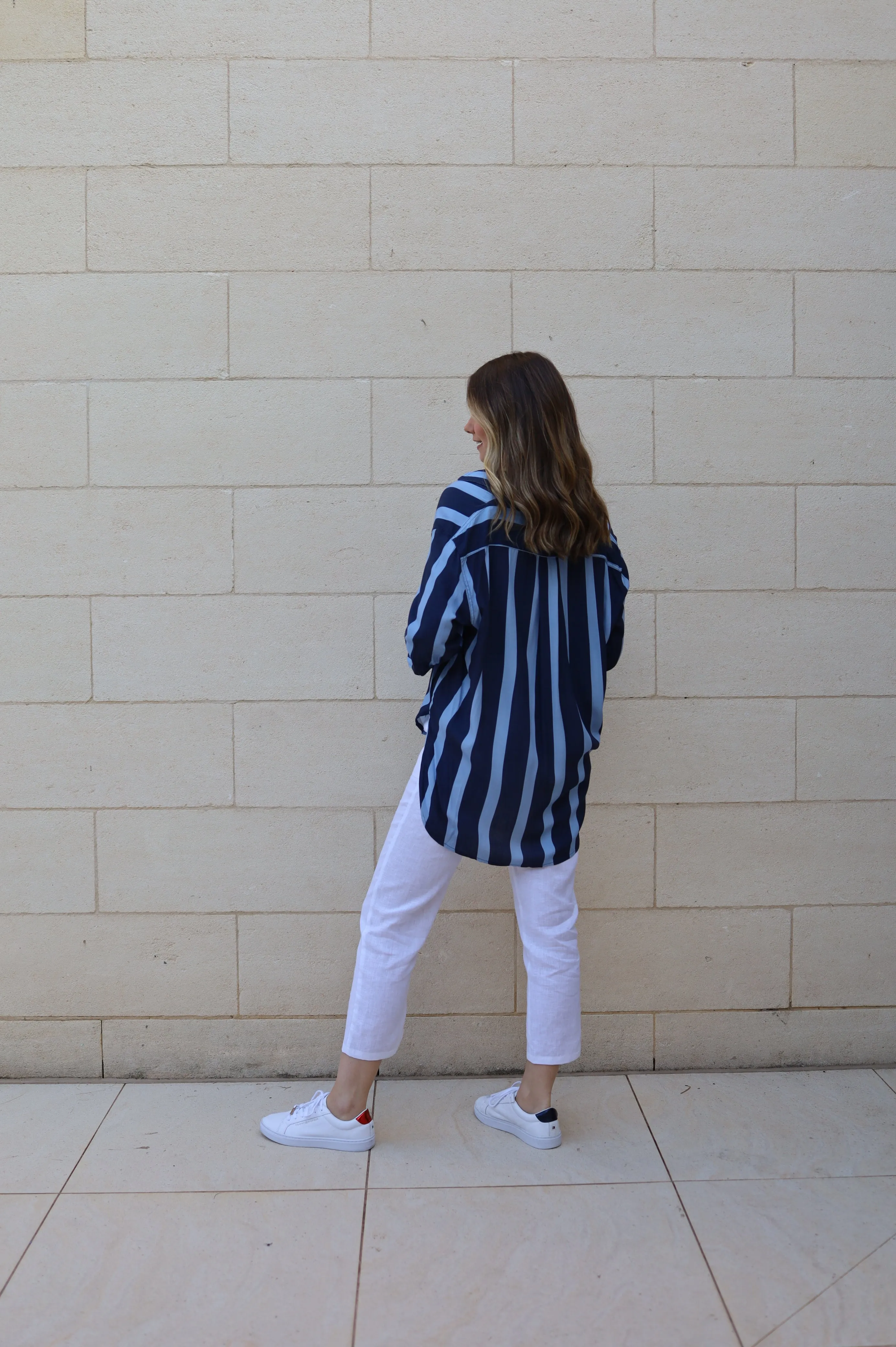 Apre Shirt-NAVY STRIPE