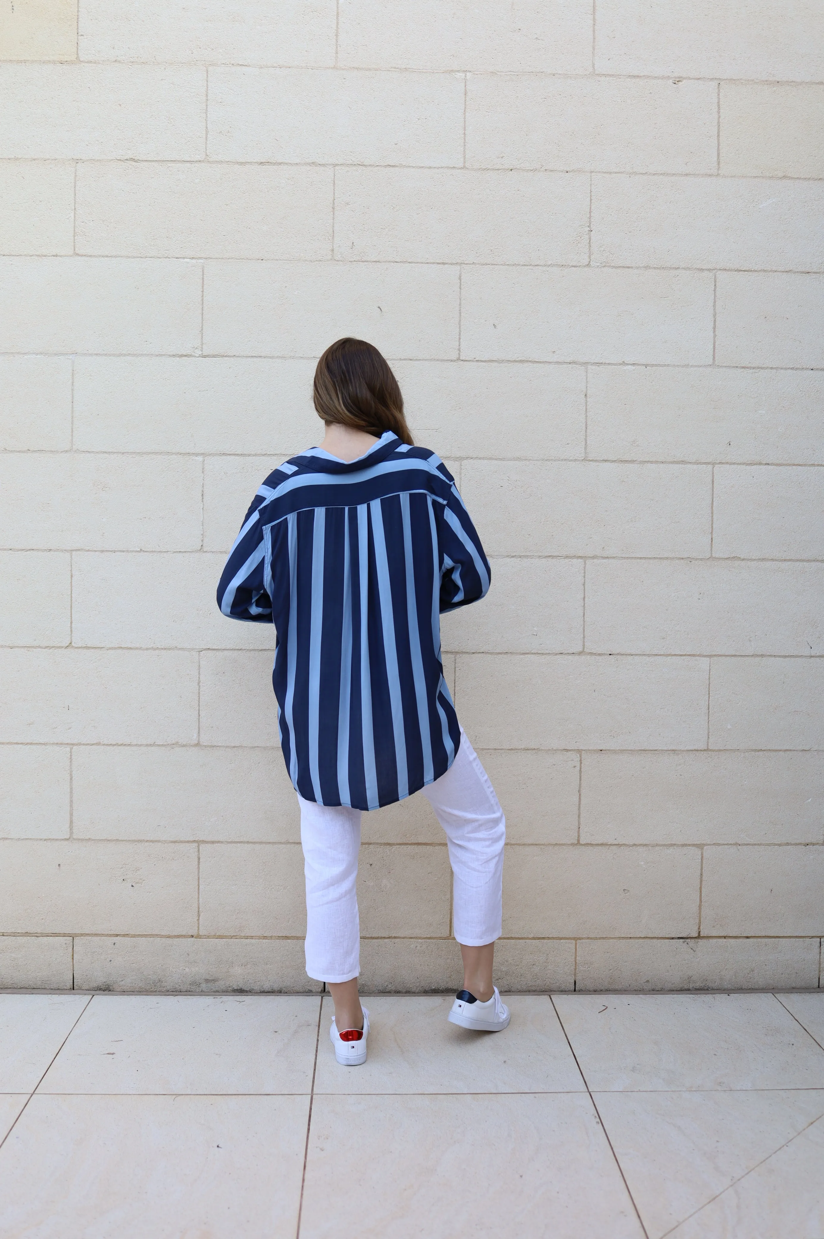 Apre Shirt-NAVY STRIPE