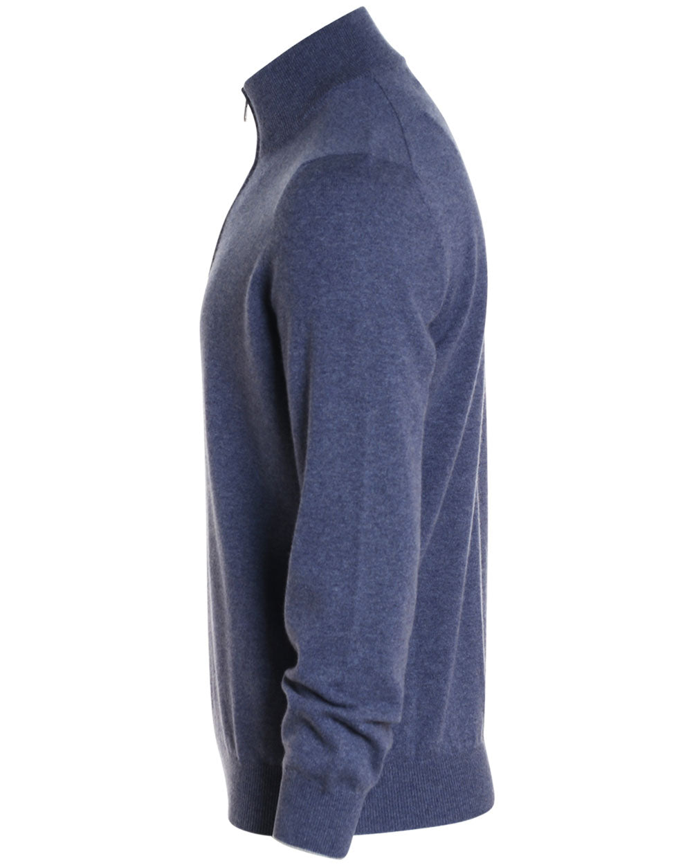 Azzurro Cashmere Quarter Zip Sweater