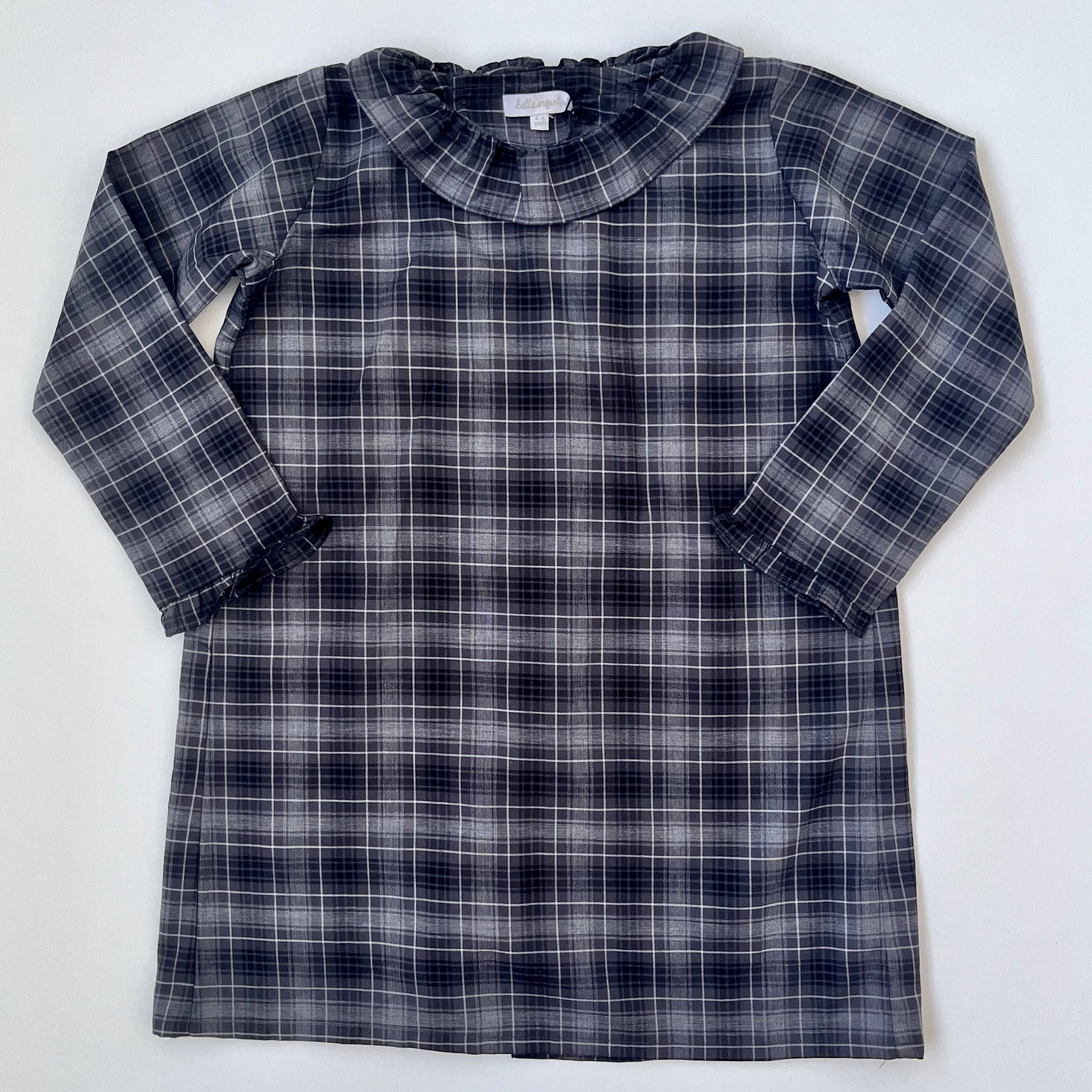 Belle Enfant Grey Tartan Dress: 4-5 Years (Brand New)