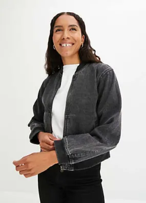 bonprix Denim Bomber Jacket