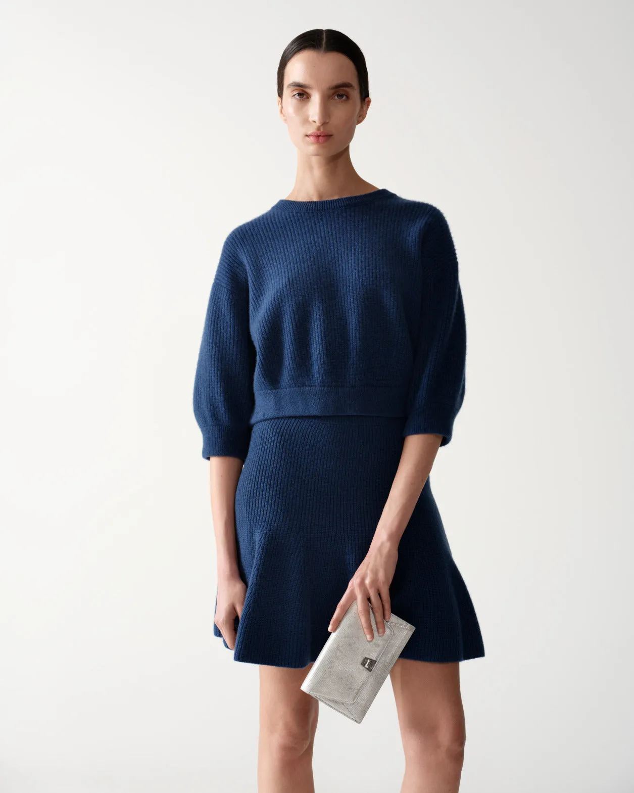 Boxy Cashmere Knit Sweater