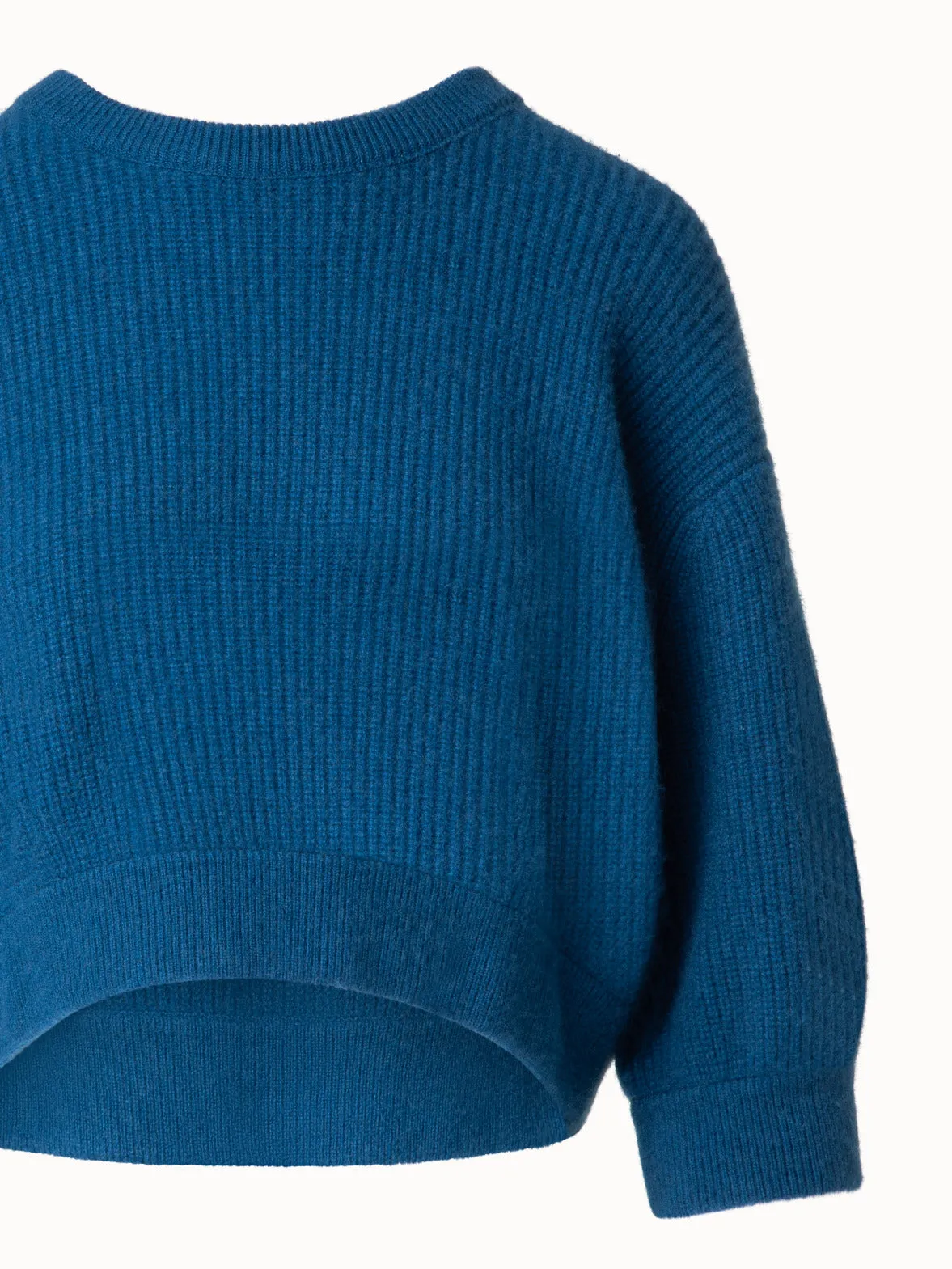 Boxy Cashmere Knit Sweater