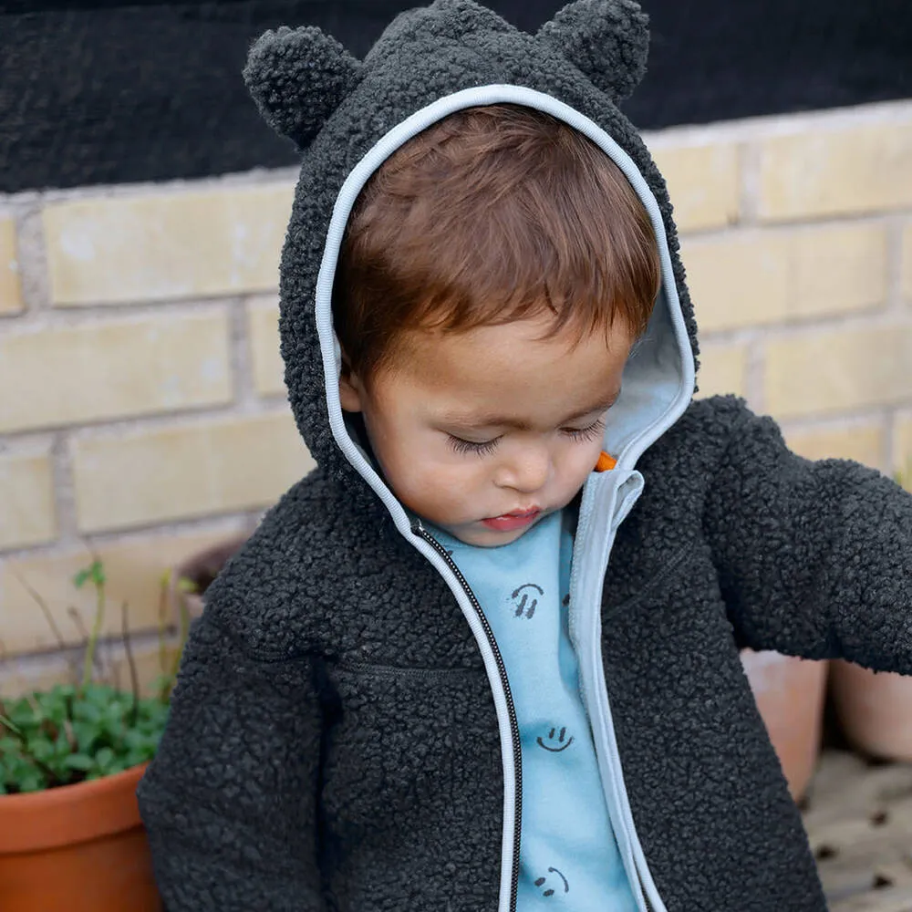 Boys Blue Teddy Fleece Jacket