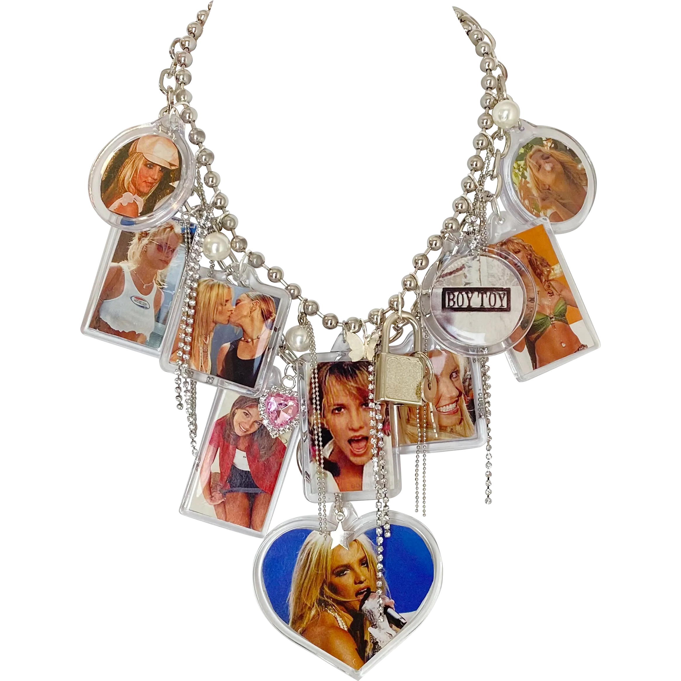 Britney Vintage Remix Charm Necklace