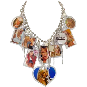 Britney Vintage Remix Charm Necklace