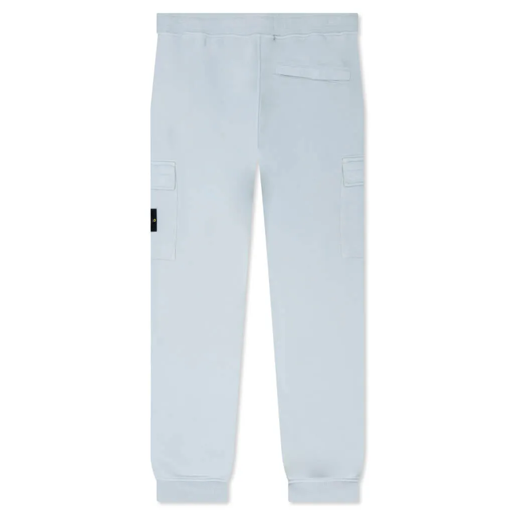 Brushed Cargo Fleece Pants - Pearl Grey