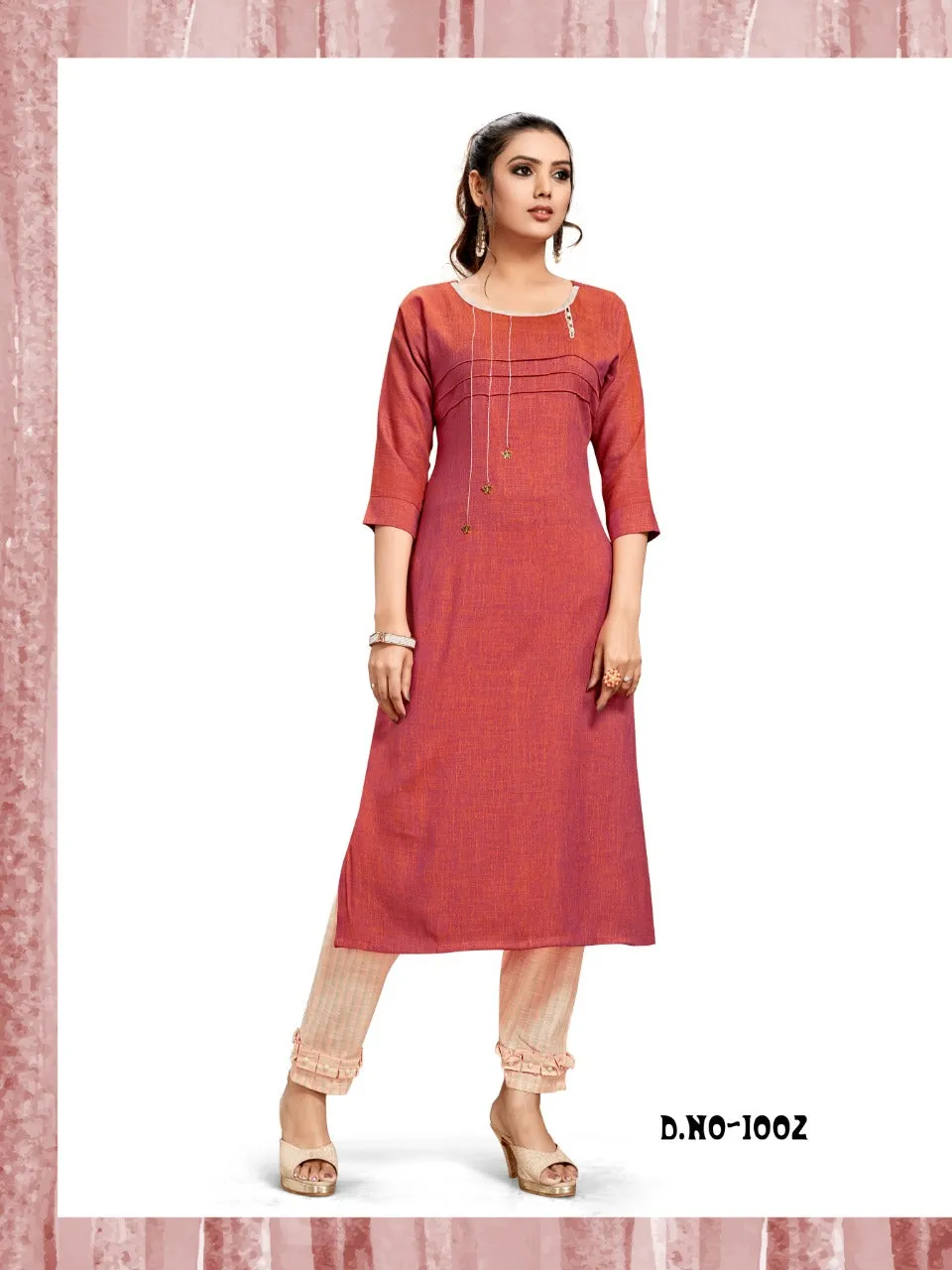 Channel 9 Presents Vivana Rayon Fancy Designer Kurtis And Pants