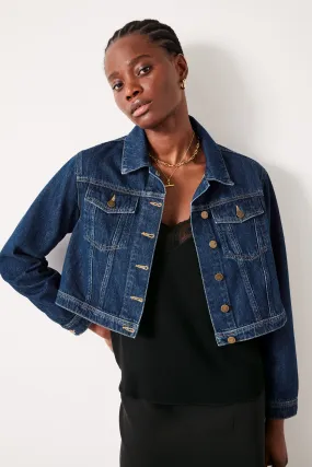 Ciara Cropped Denim Jacket