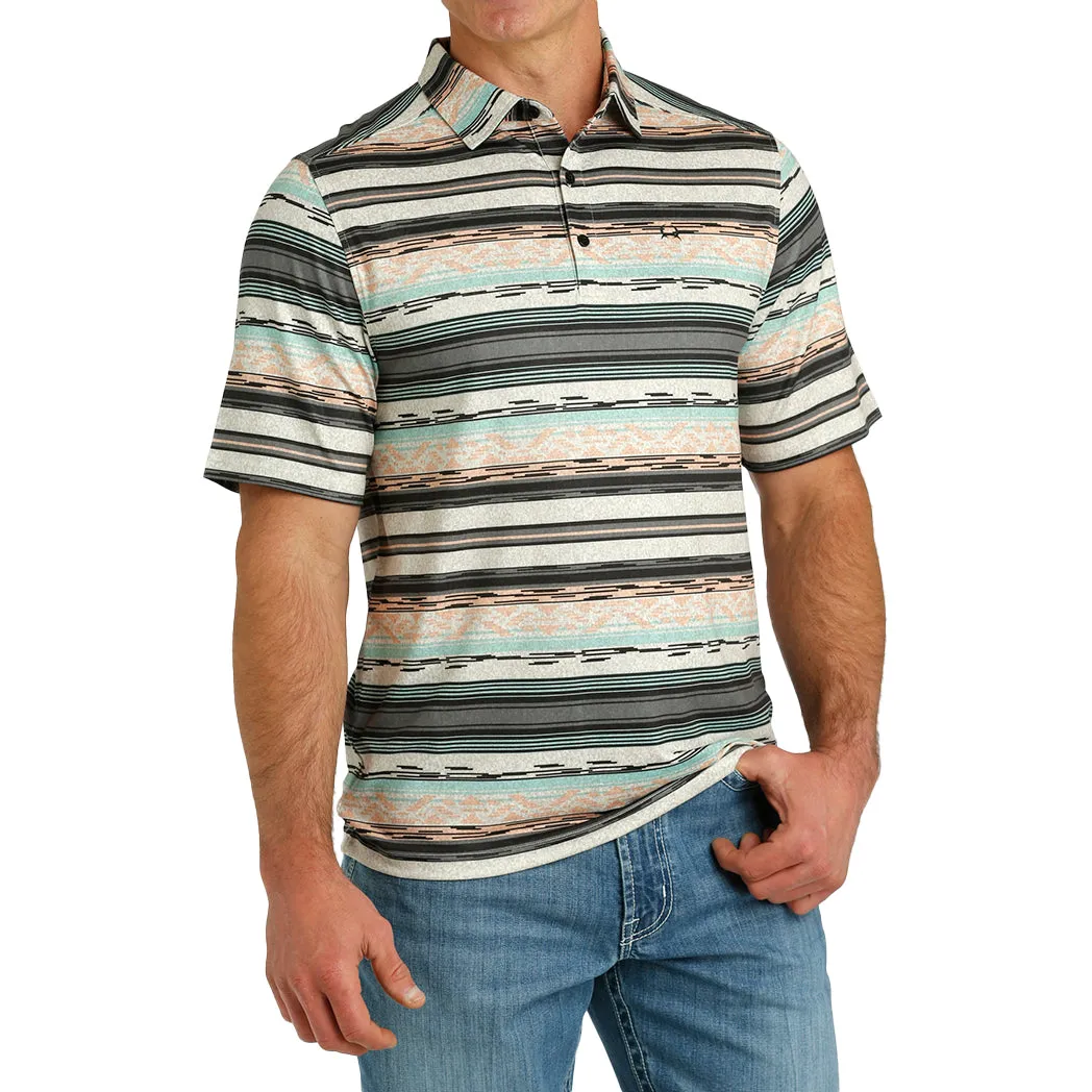 Cinch Men's Aztec Short Sleeve Polo