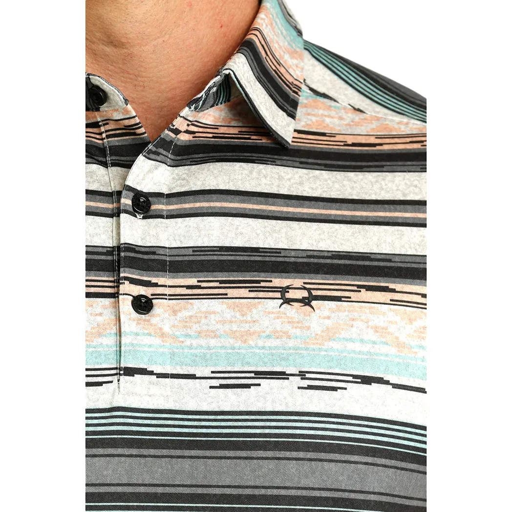 Cinch Men's Aztec Short Sleeve Polo