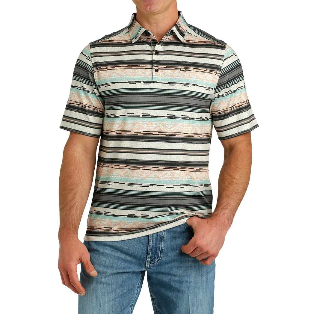 Cinch Men's Aztec Short Sleeve Polo