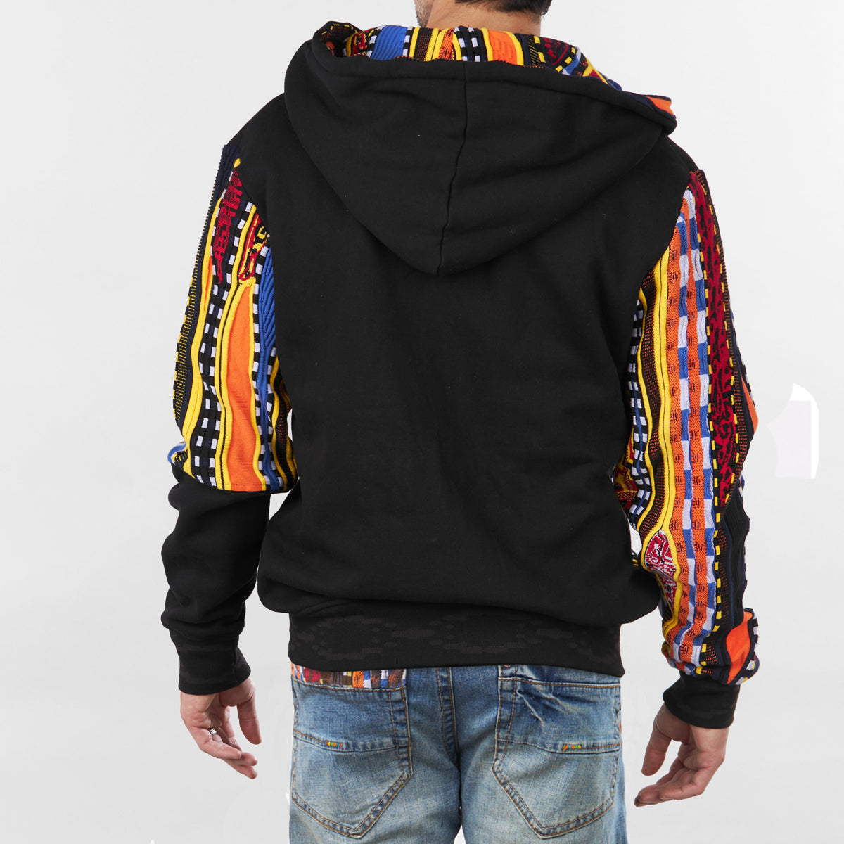 COOGI Brilliant (Mixed-Media Sweater Pieced Fleece Hoody)