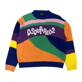 Dsquared2 Color Block Knit Sweater