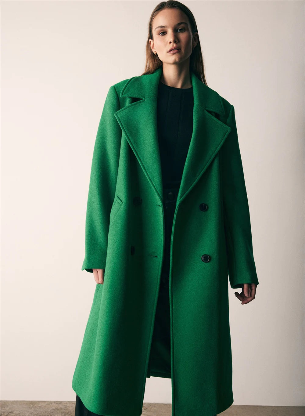 ESMAEE BOULEVARD COAT EMERALD