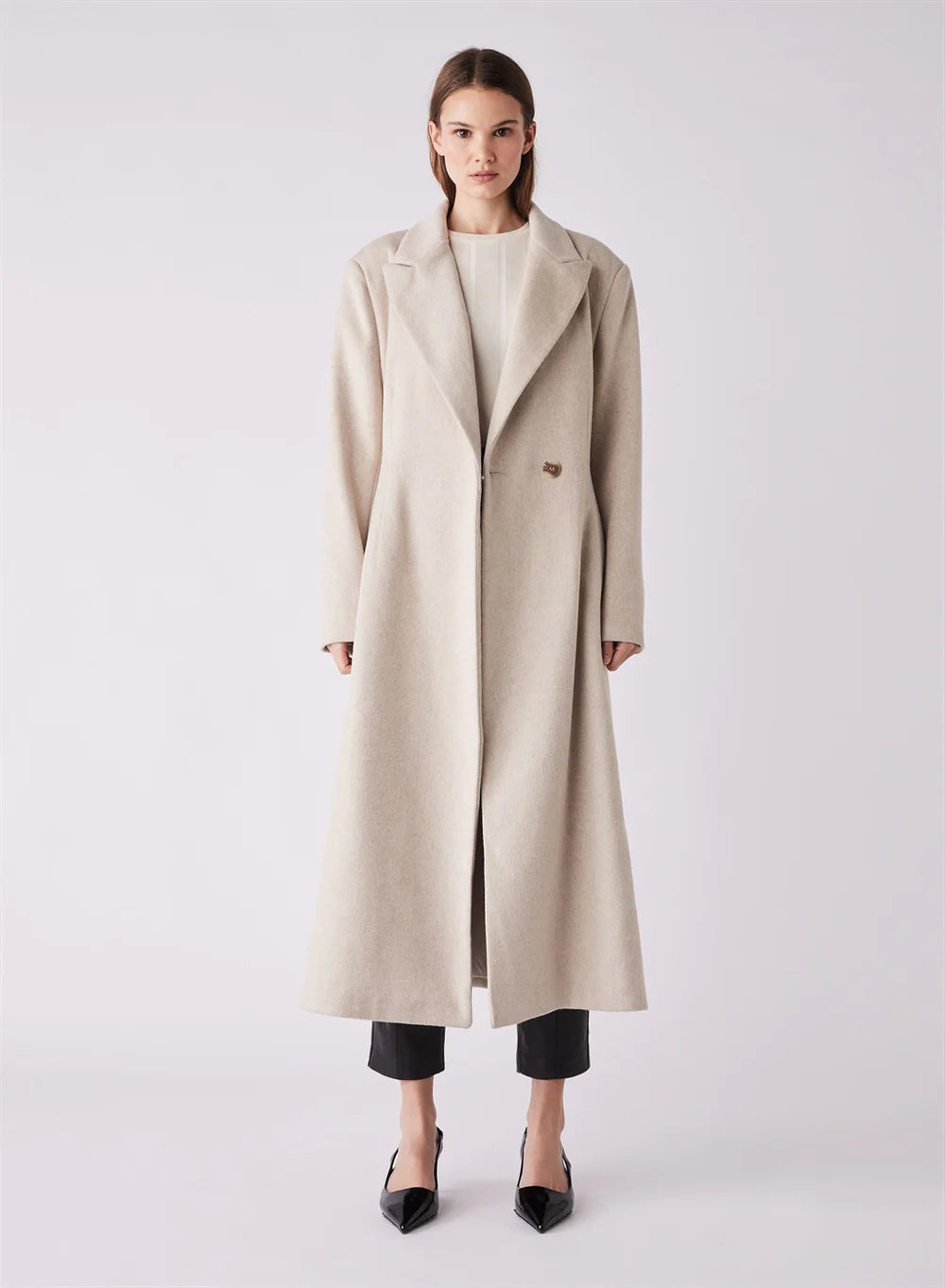 Esmaee Rhythm Coat Oatmeal