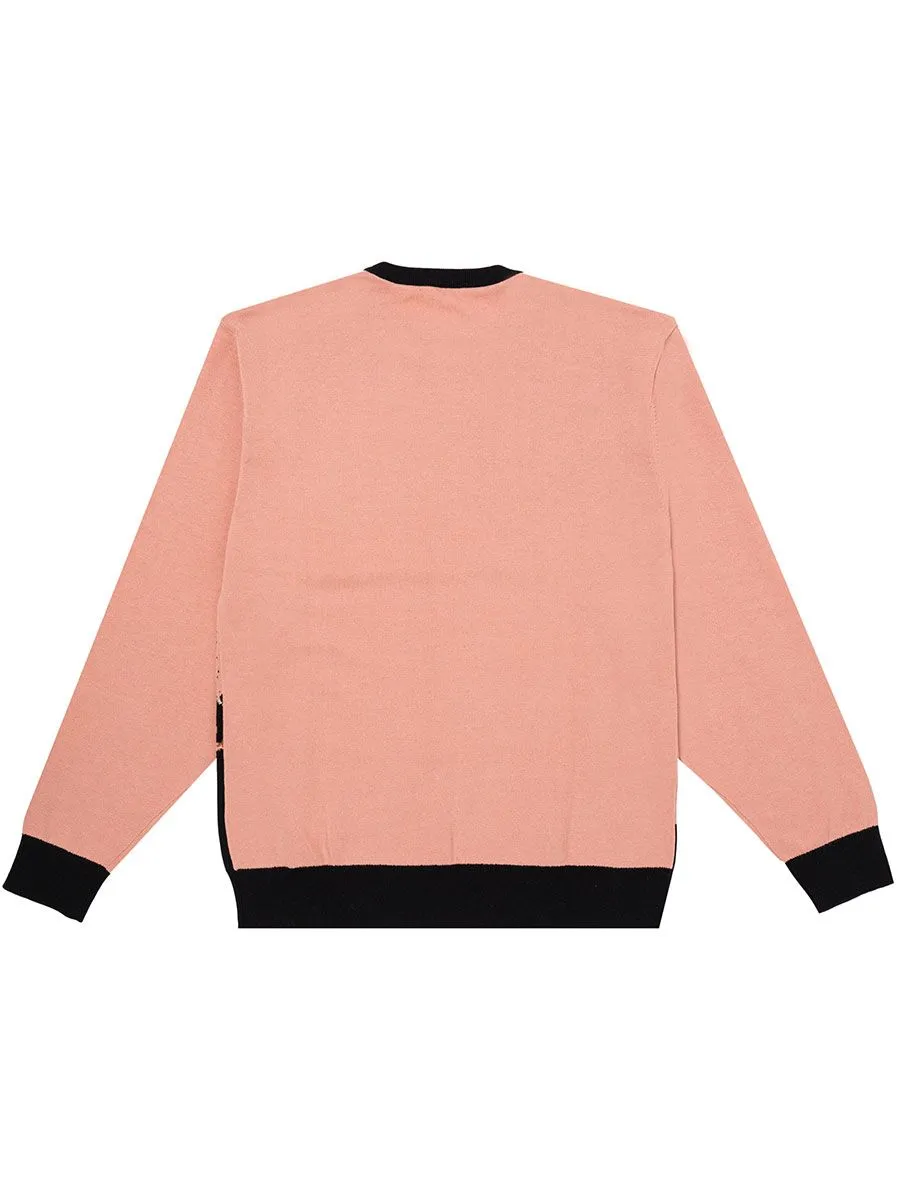 Felt Roam Knit Sweater - Rose