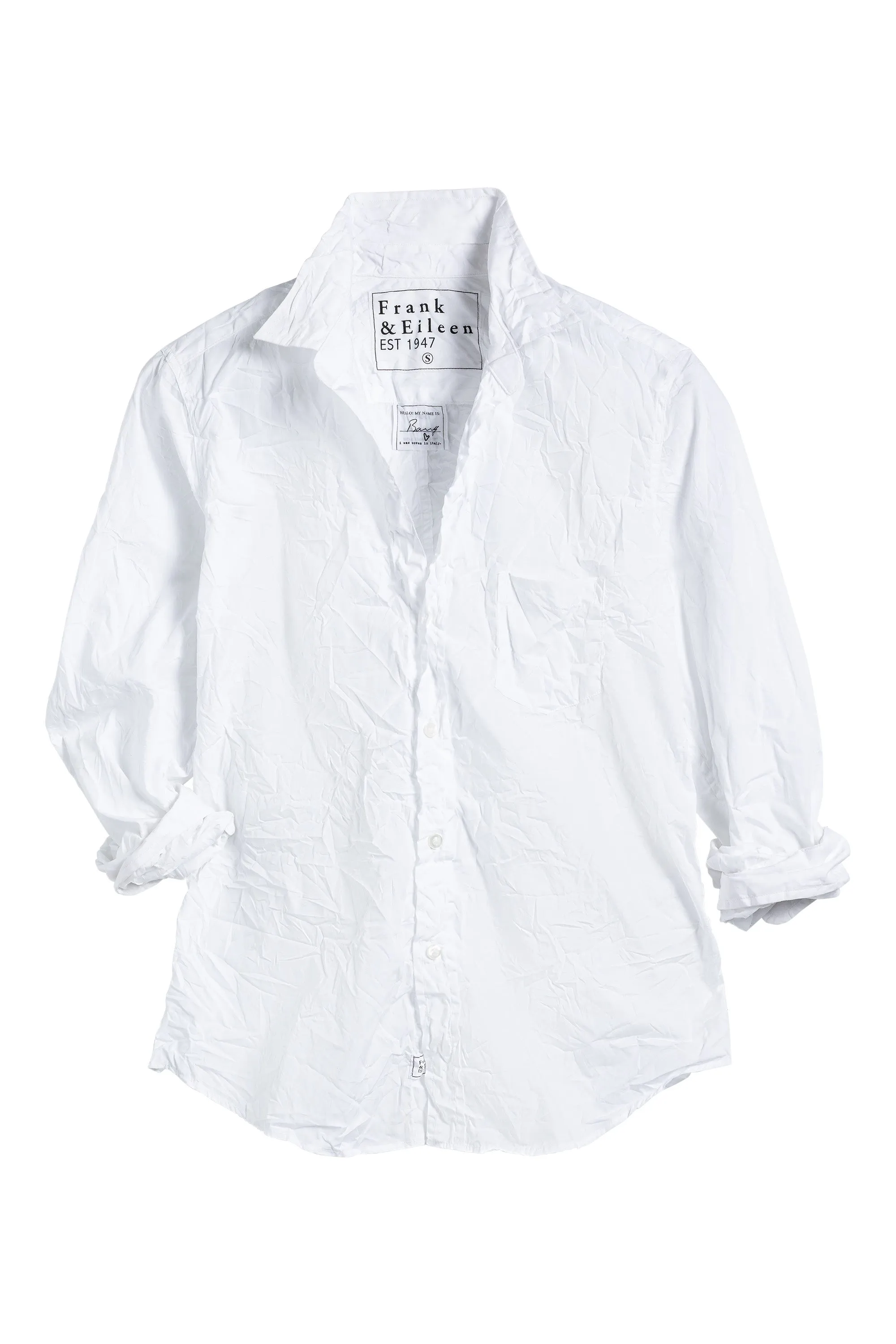 Frank & Eileen Barry Shirt in White Poplin