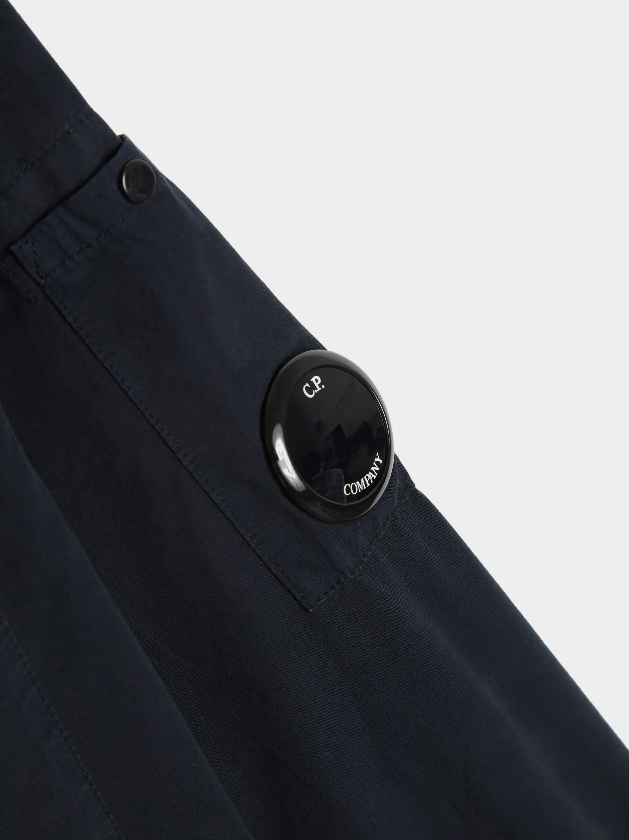 Gabardine Zipped Shirt, Total Eclipse