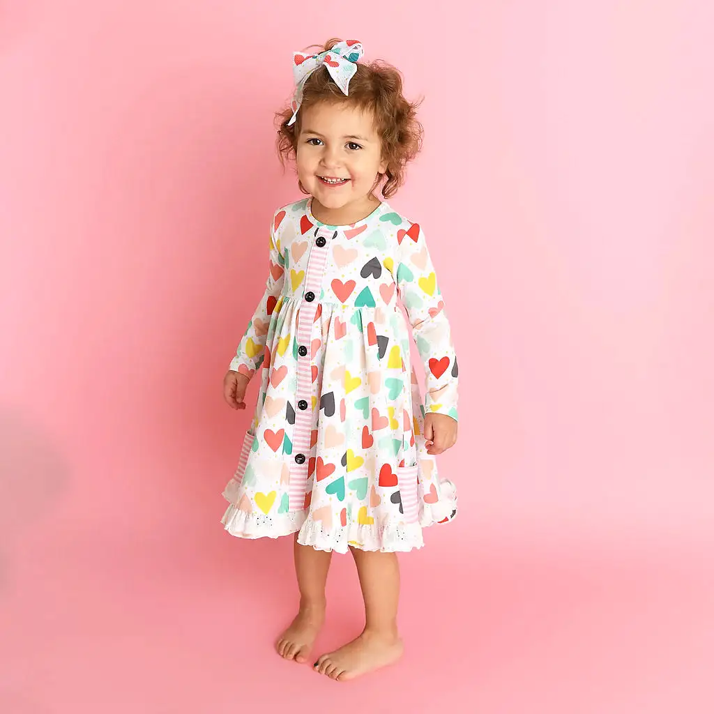 Gigi & Max - Jayde & Izzy Button Dress