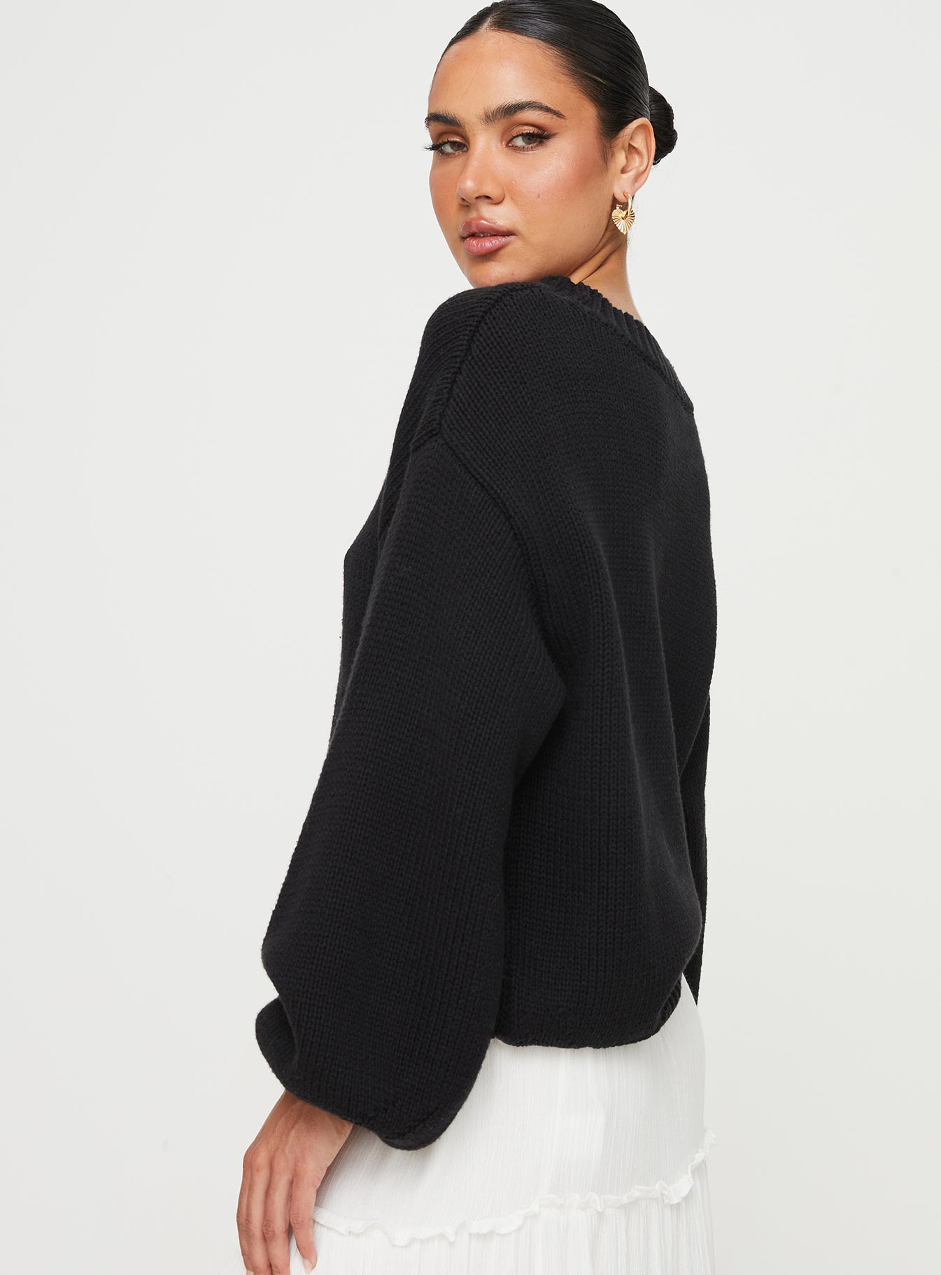 Harmony Knit Sweater Black