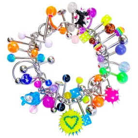 Heart Piercing Flashback Charm Bracelet