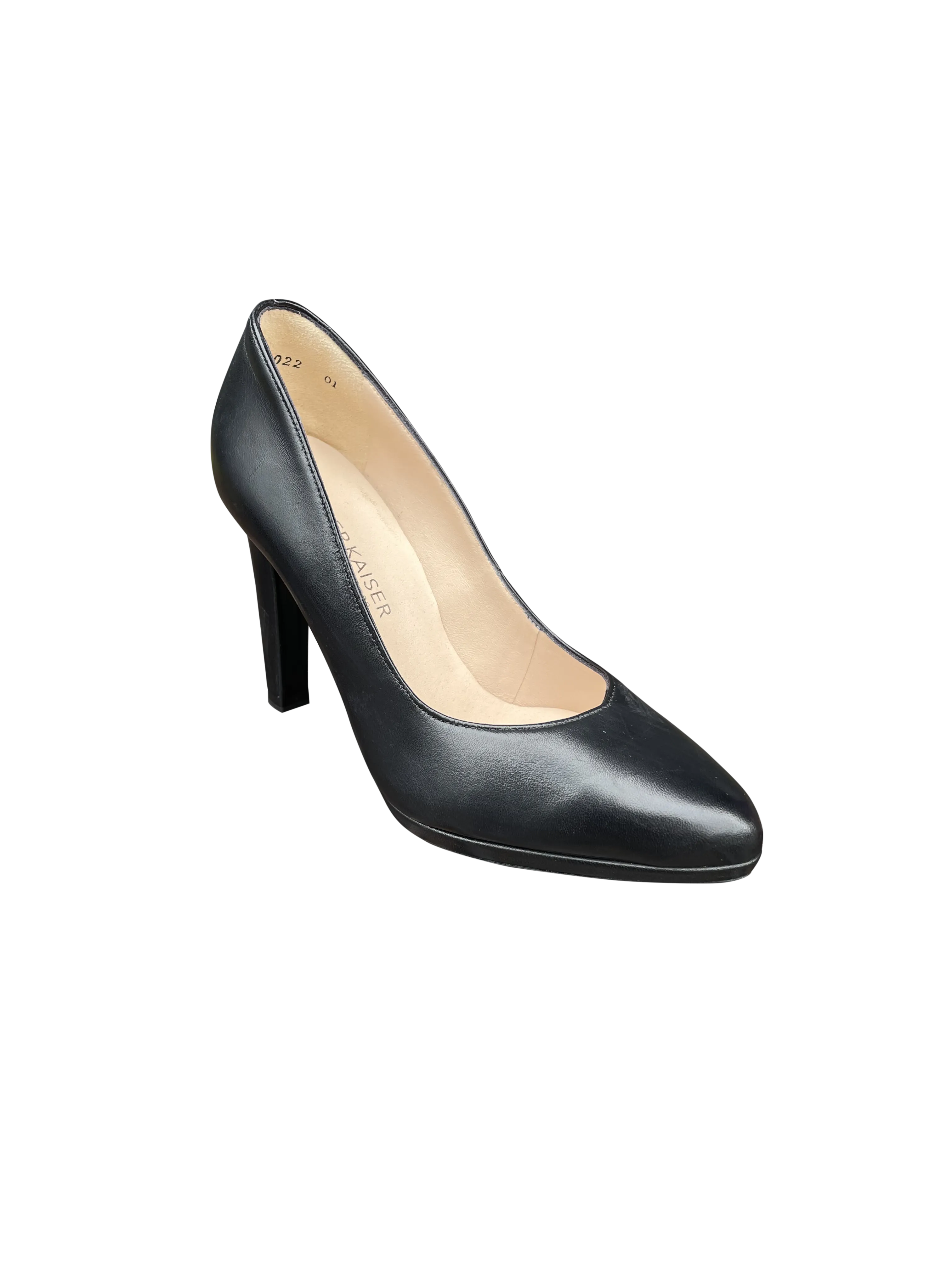 Herdi-Classic Black Leather Heel