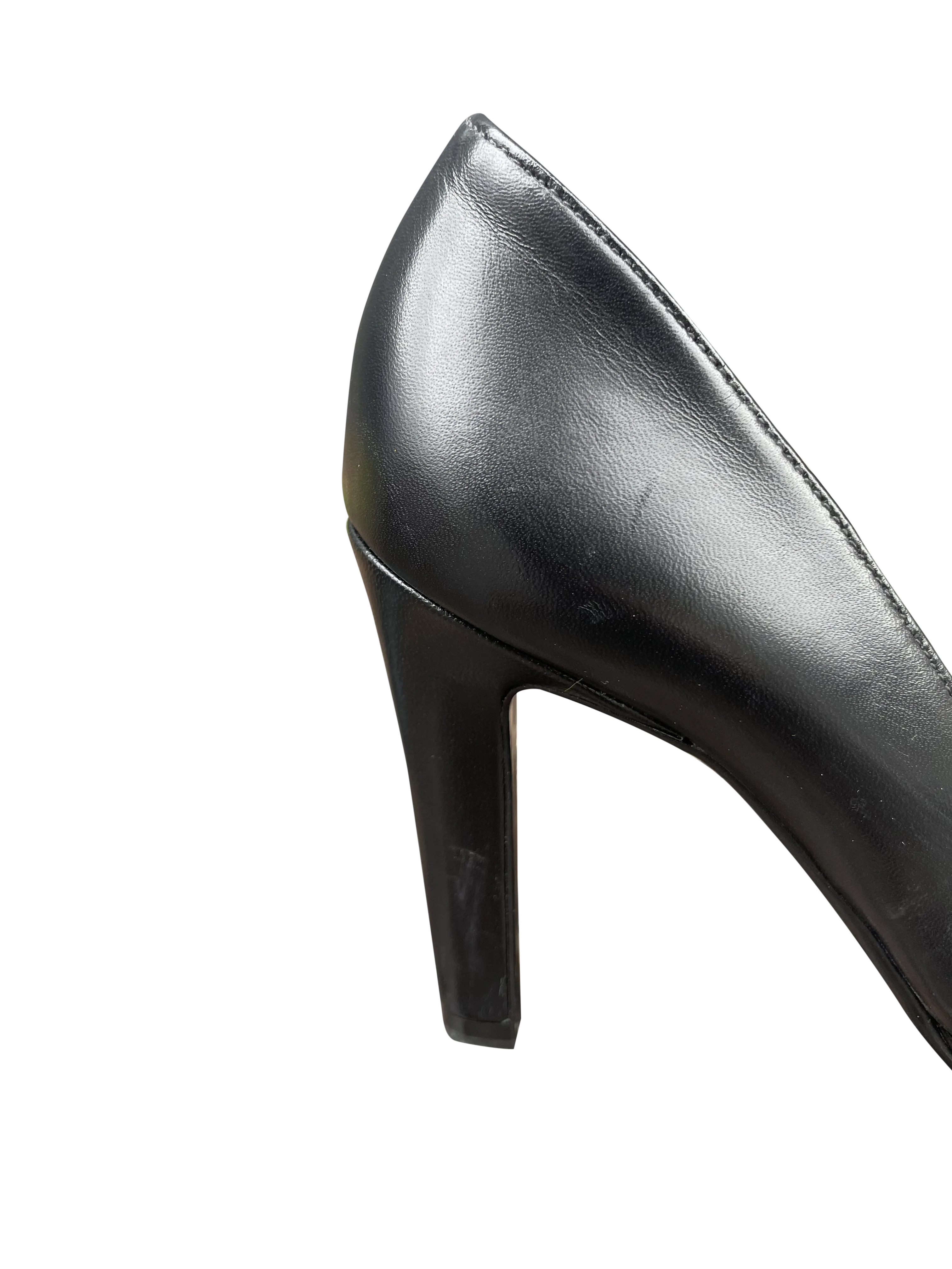 Herdi-Classic Black Leather Heel