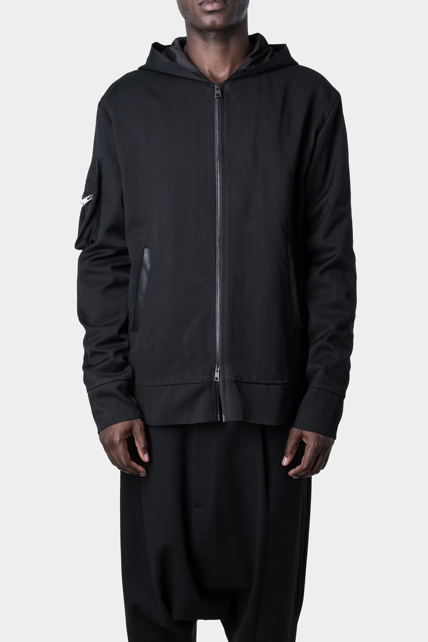 Hooded zip jacket