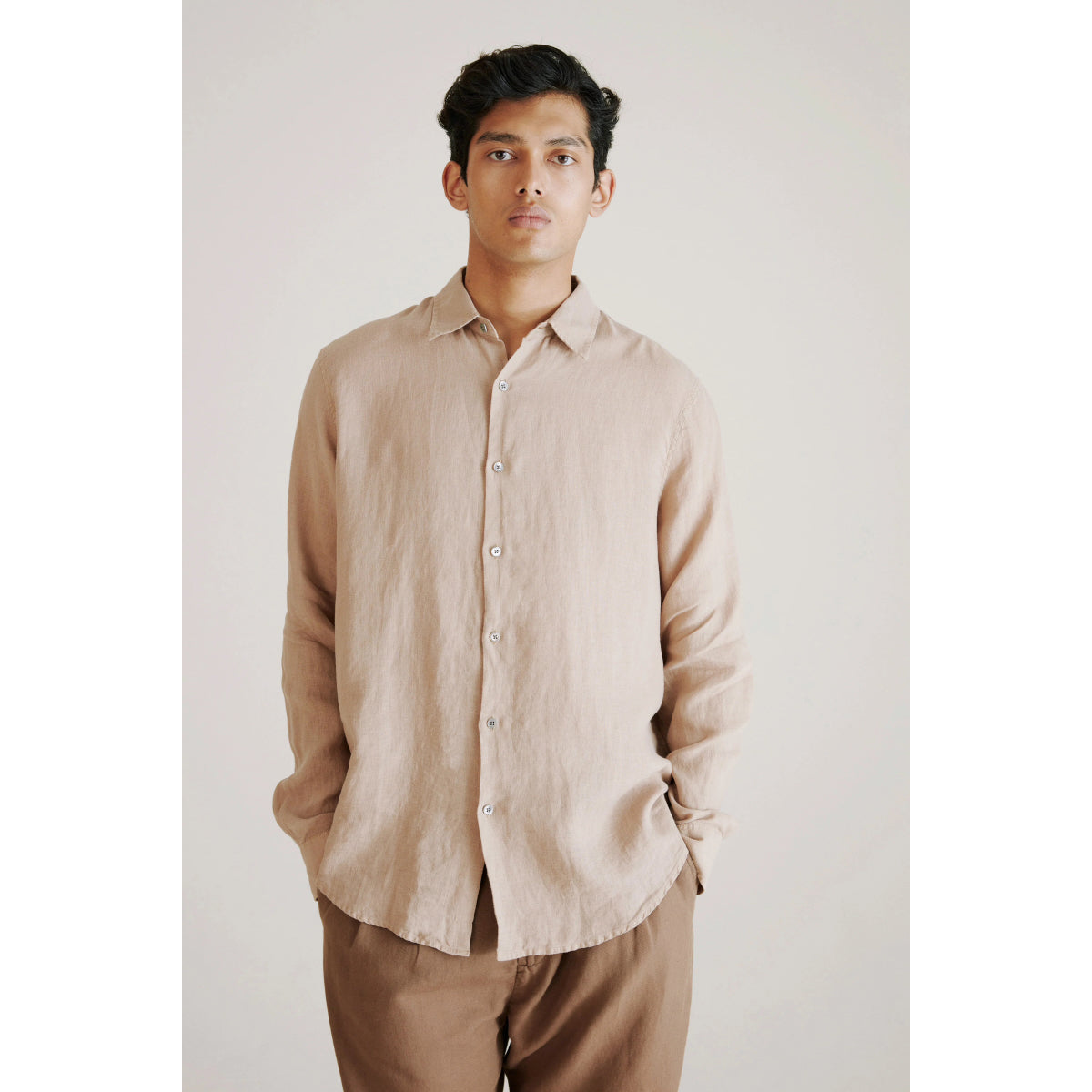 Hope Air Clean Linen Shirt beige