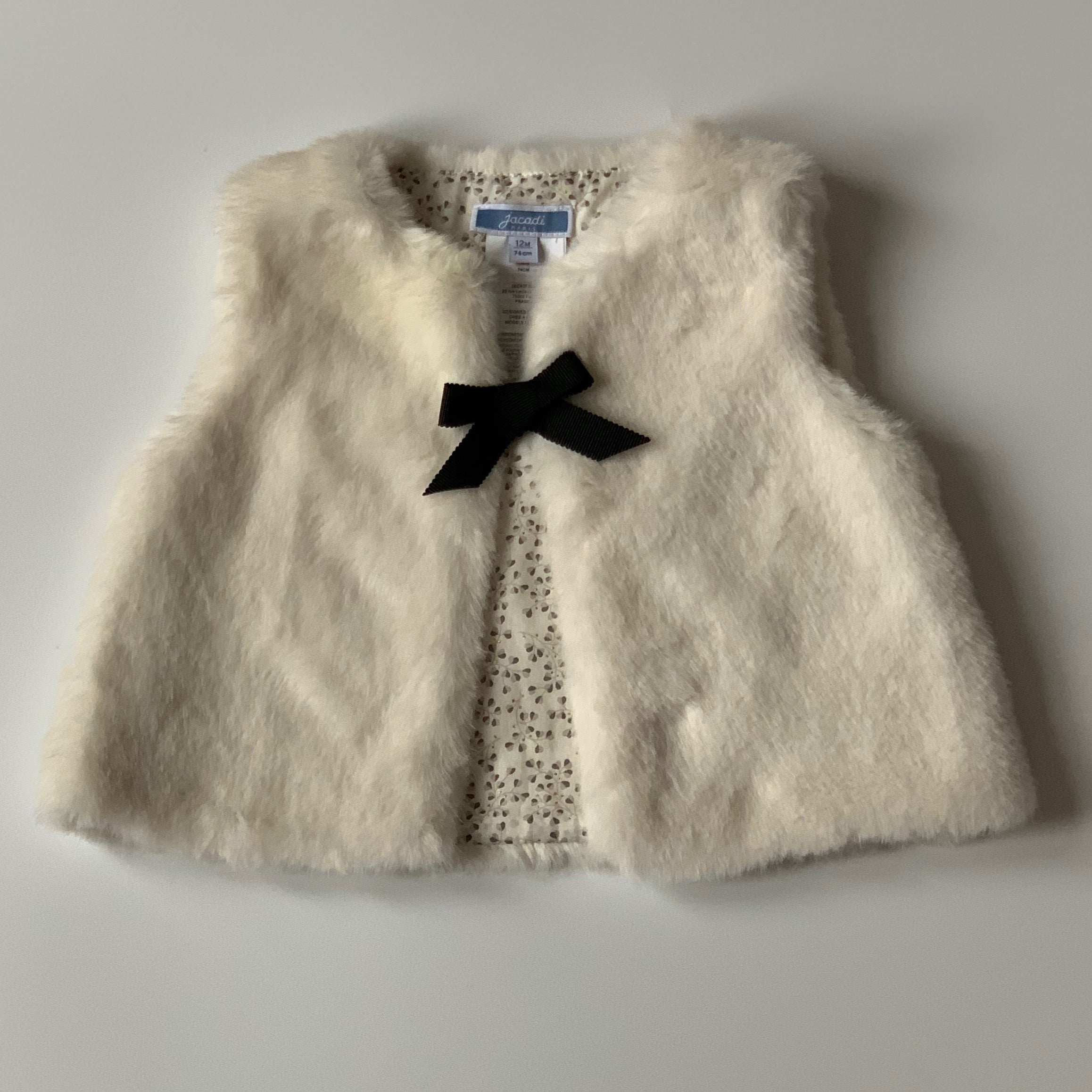 Jacadi Faux Fur Gilet: 12 Months