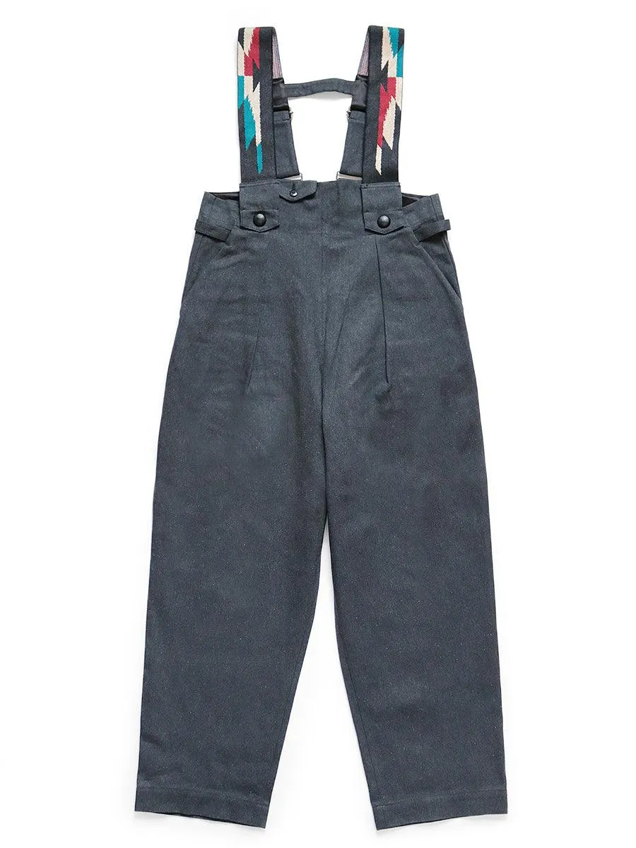 Kapital Heather canvas Ortega overalls pants