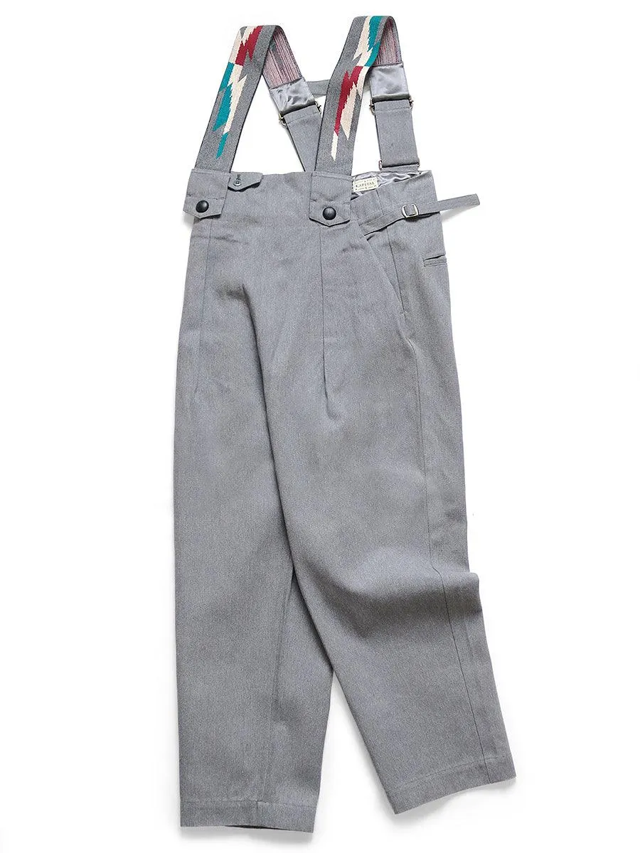 Kapital Heather canvas Ortega overalls pants