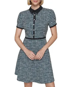 Karl Lagerfeld Paris Tweed A Line Dress