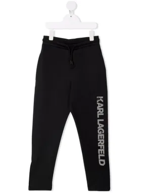 Karl Lagerfeld Track Pants Logo Black