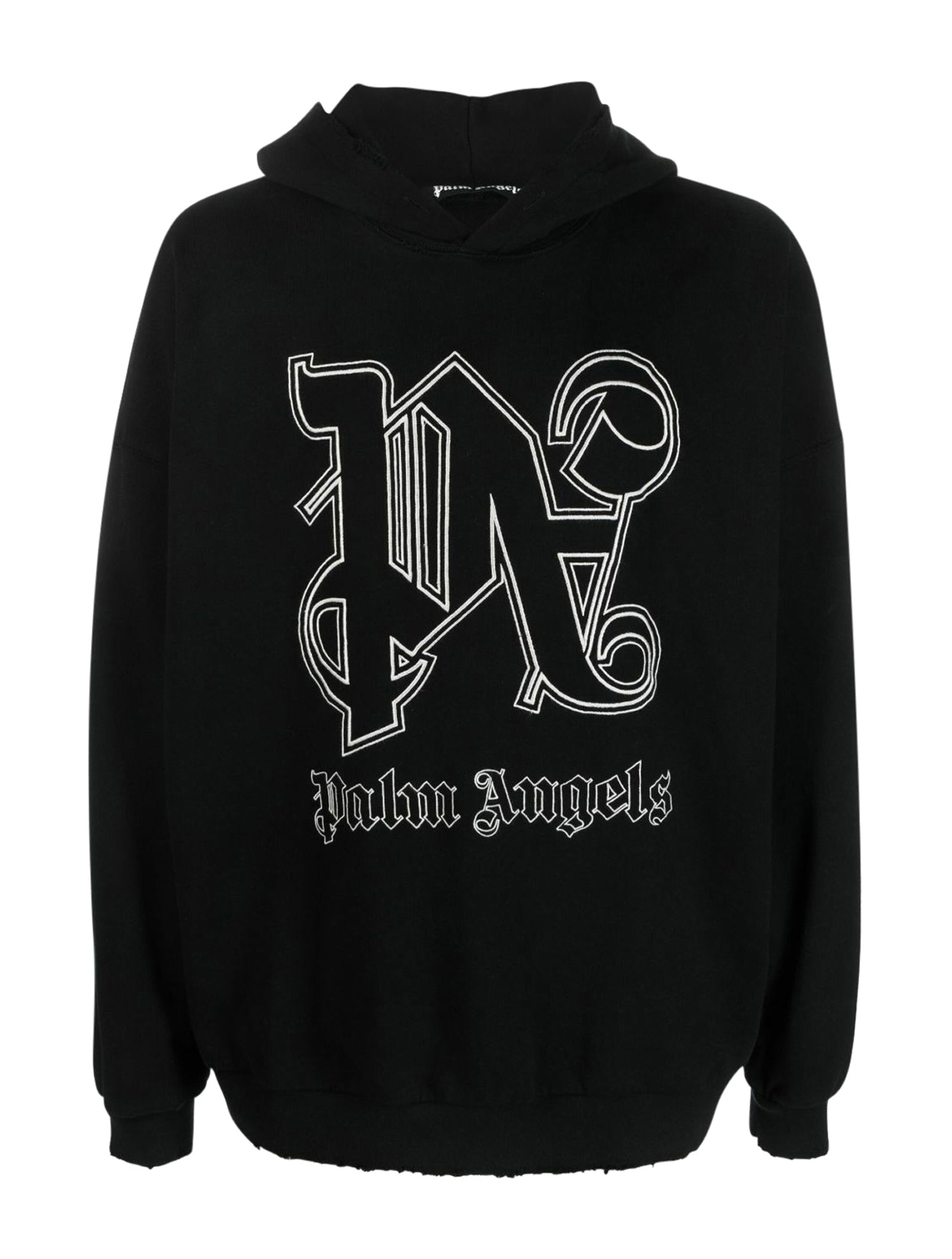 logo-print cotton hoodie