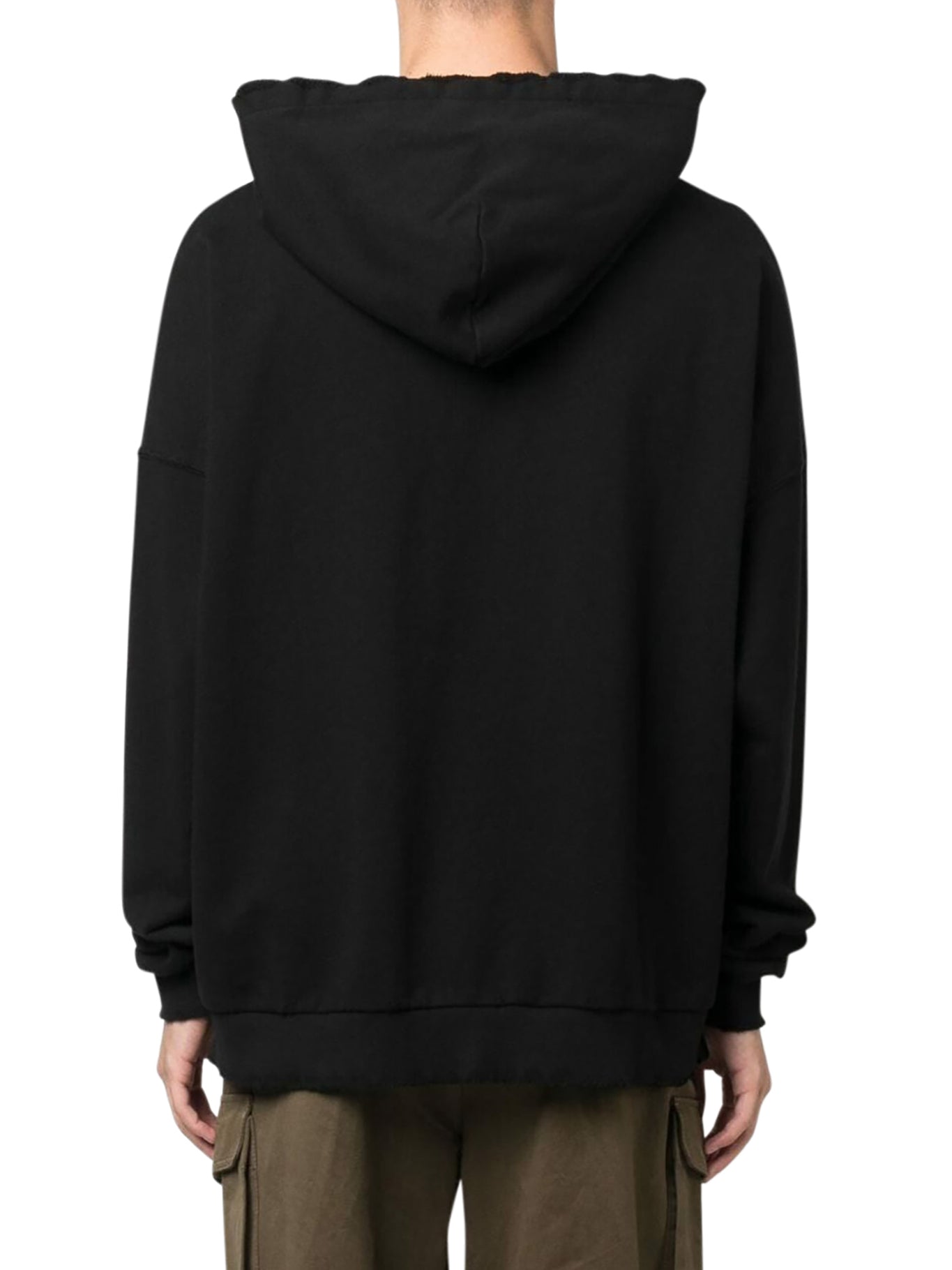 logo-print cotton hoodie