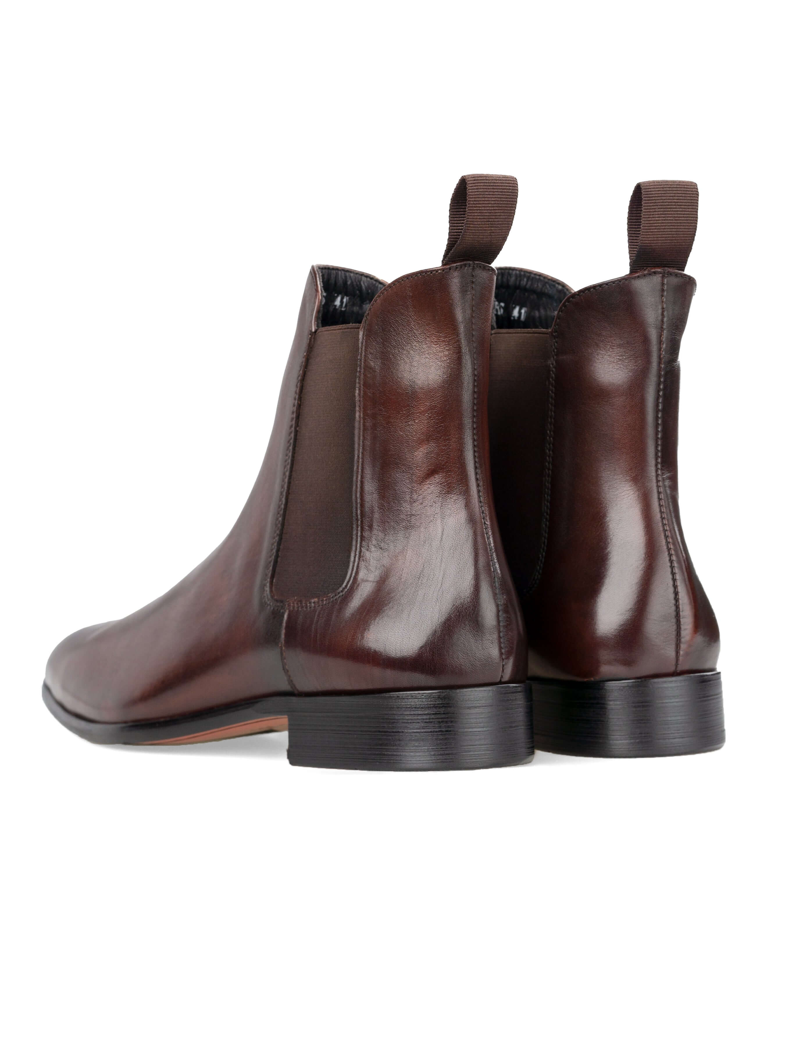 Louis Chelsea Boots - Coffee (Hand Painted Patina)