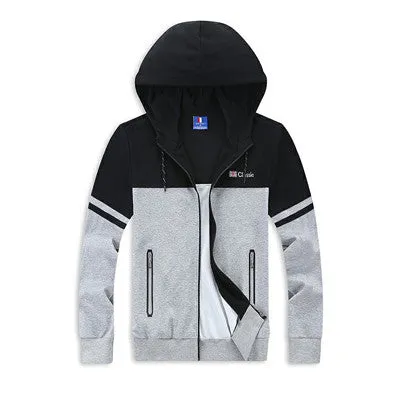 Men Hoodies Men Casual Hooded Men's Sweatshirts Zipper Street Sudaderas Men Plus Size 8XL SM6