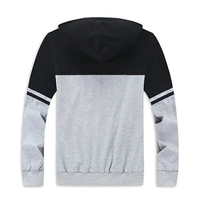 Men Hoodies Men Casual Hooded Men's Sweatshirts Zipper Street Sudaderas Men Plus Size 8XL SM6