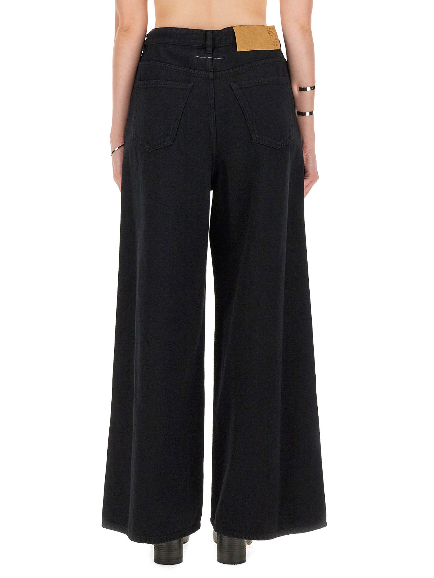 MM6 MAISON MARGIELA    WIDE LEG PANTS