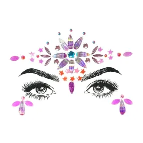 New Wedding Party Face Makeup Indian Wind Studded Forehead Sticker